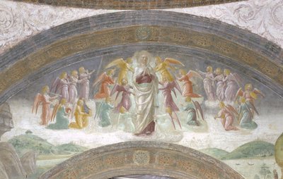 Jomfru Maria og musiker vinkler af Vincenzo Foppa
