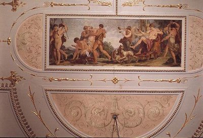 Pompeiansk musikrums loft af Vincenzo Valdre