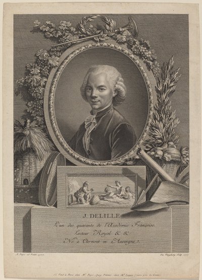 Jacques Delille af Vincenzo Vangelisti after André Pujos
