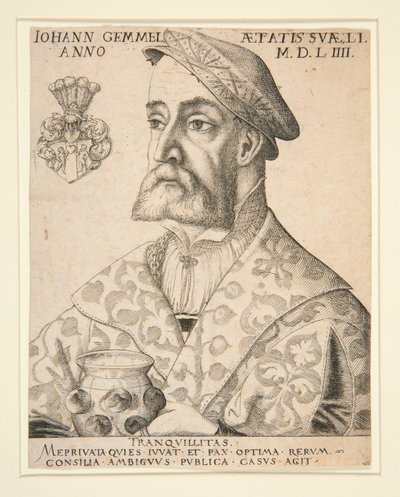 Portræt af Joannes Gemmel af Virgil Solis
