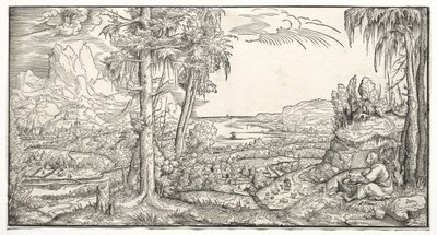 St. John på øen Patmos af Virgilius Solis