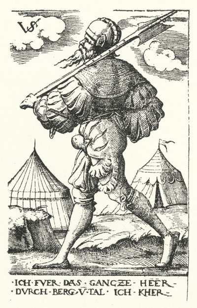Landsknecht af Virgilius the elder Solis