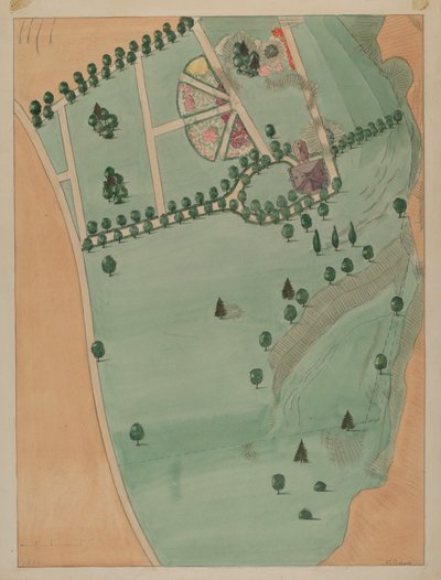 Eliza B. Jumel Estate, ca. 1936. af Virginia Richards