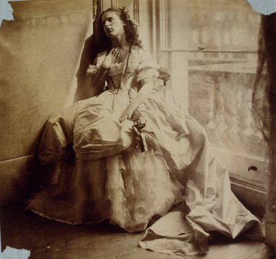 Studie af en pige, der sidder ved et vindue, ca. 1855-65 af Viscountess Hawarden
