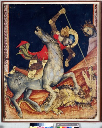 Saint George dræber dragen af Vitale da Bologna