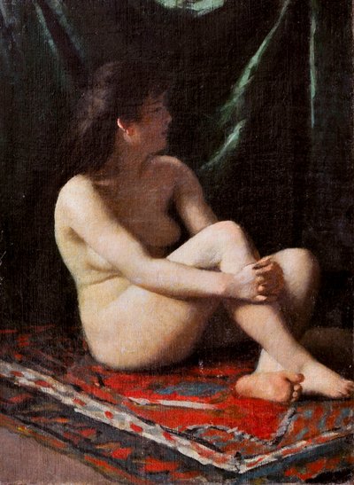 Nøgen, ca. 1865-68 (olie på lærred) af Vito d