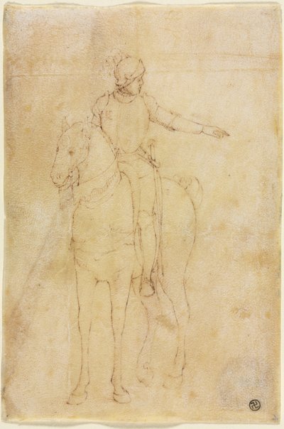 Panserfigur til hest, ca. 1450. af Vittore Carpaccio