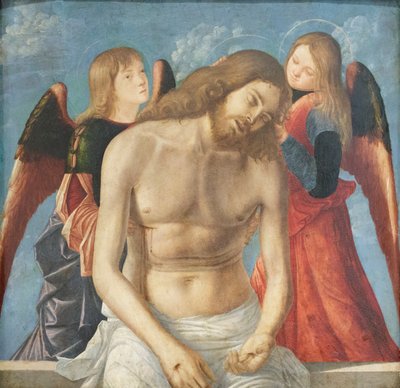 Døde Kristus støttet af to engle af Vittore Carpaccio