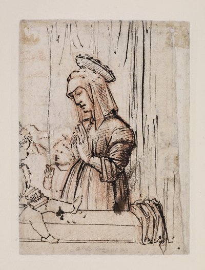 Jomfru, der tilbeder spædbarnet Kristus med Johannes, slutningen af 1480
