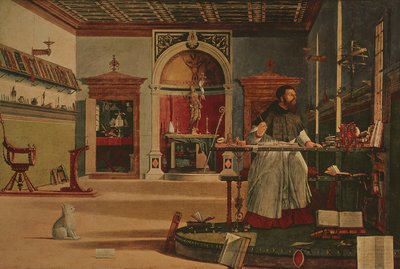 Vision of St Augustine (også kaldet St Augustine i hans studie) af Vittore Carpaccio