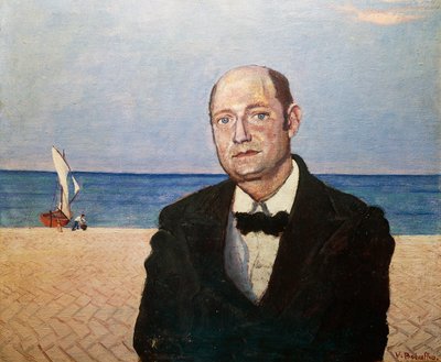 Portræt af Umberto Saba (pseudonym for Umberto Poli af Vittorio Bolaffio