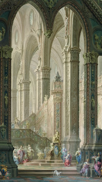 Salomon brænder røgelse før idolerne af Vittorio Maria Bigari