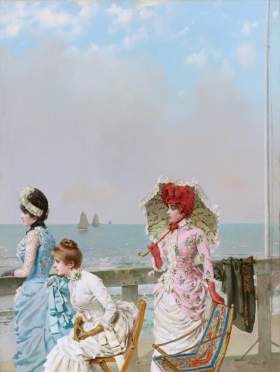 Middag ved havet af Vittorio Matteo Corcos