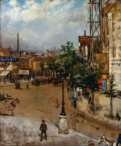 parisisk gade af Vittorio Matteo Corcos