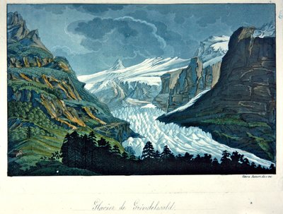 Glacier of Grindelwald, illustration fra 