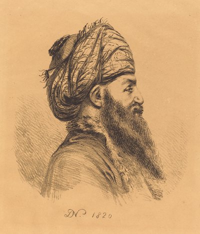 Profil leder af Oriental i Turban af Vivant Denon