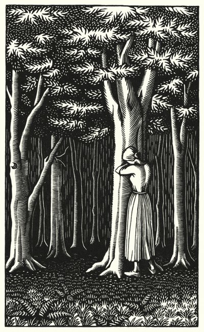Illustration til Tess Of The DUrbervilles af Thomas Hardy (gravering) af Vivien Gribble