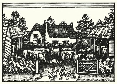Illustration til Tess Of The DUrbervilles af Thomas Hardy (gravering) af Vivien Gribble