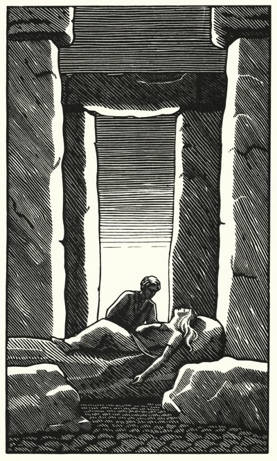 Illustration til Tess Of The DUrbervilles af Thomas Hardy (gravering) af Vivien Gribble