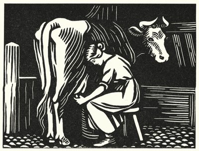 Illustration til Tess Of The DUrbervilles af Thomas Hardy (gravering) af Vivien Gribble