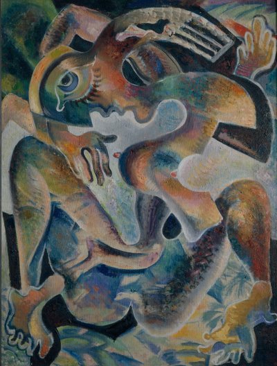 Nøgen i en abstraktion, 1926 af Daniel Vladimir Baranoff-Rossine