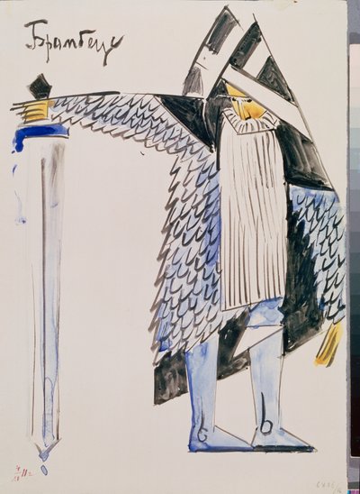 Brambeus - Forberedende kostume til teaterstykket "Tsar Maksemyan" af Vladimir Evgrafovich Tatlin