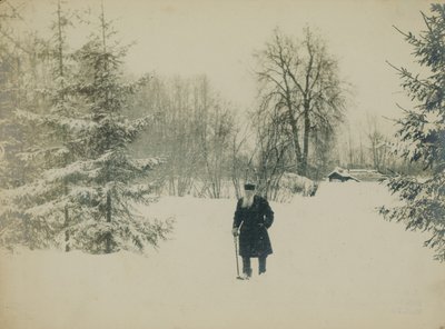 Count Lev Nikolayevich Tolstoy walking.dani af Vladimir Grigorievich Chertkov