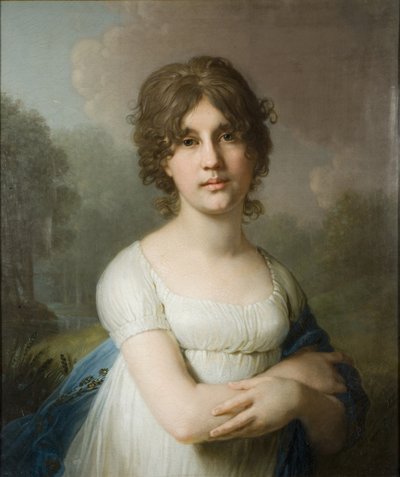 Portræt af Tsountes Ekaterina Gavrilovna Gagarina 1783-1861, 1801 af Vladimir Lukich Borovikovsky