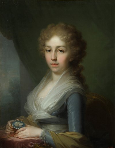 Portræt af storhertuginde Elizabeth Alexeievna 1779-1826, 1795 af Vladimir Lukich Borovikovsky