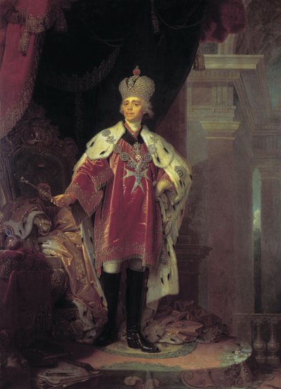 Portræt af Paul I, 1800 af Vladimir Lukich Borovikovsky