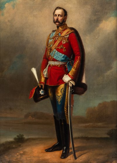 Portræt af kejser Alexander II 1818-1881, anden halvdel af det 19. århundrede.. af Vladimir Vasilyevich Perov