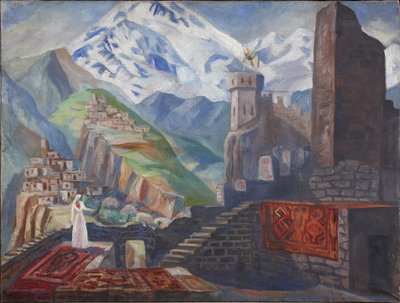 Scenedesign til operaen Béla af A. Alexandrov, 1946 af Vladimir Vladimirovich Dmitriyev