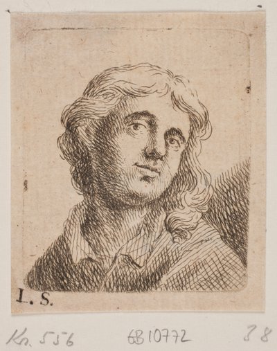 Brystbillede af en ung Mand af W.A. Müller