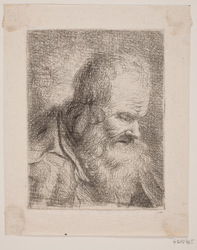 Skægget Olding, Brystbillede af W.A. Müller
