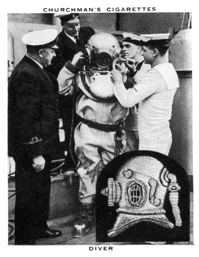 Dykker, 1937. af WA and AC Churchman