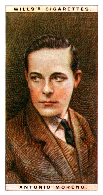 Antonio Moreno 1887-1967, spansk skuespiller, 1928. af WD and HO Wills