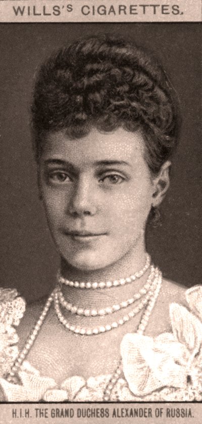 H.I.H Storhertuginde Alexander af Rusland, 1908. af WD and HO Wills