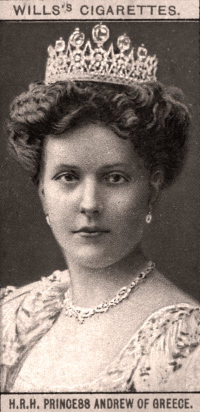 H.R.H. Prinsesse Andrew af Grækenland, 1908. af WD and HO Wills