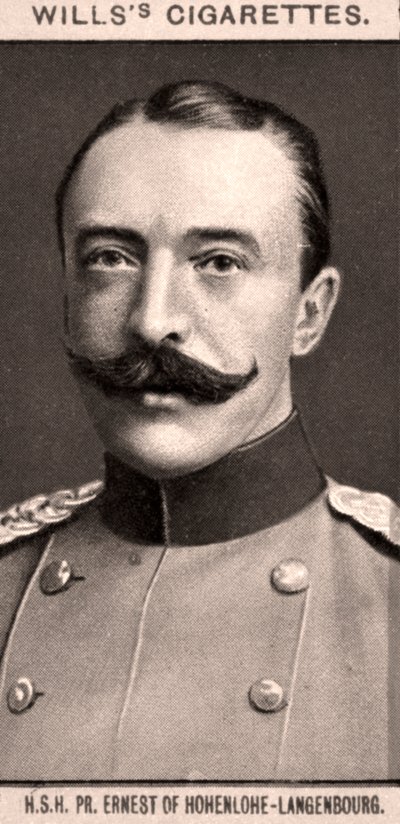 H.S.H, PR. Ernest af Hohenlohe-Langenbourg, 1908. af WD and HO Wills