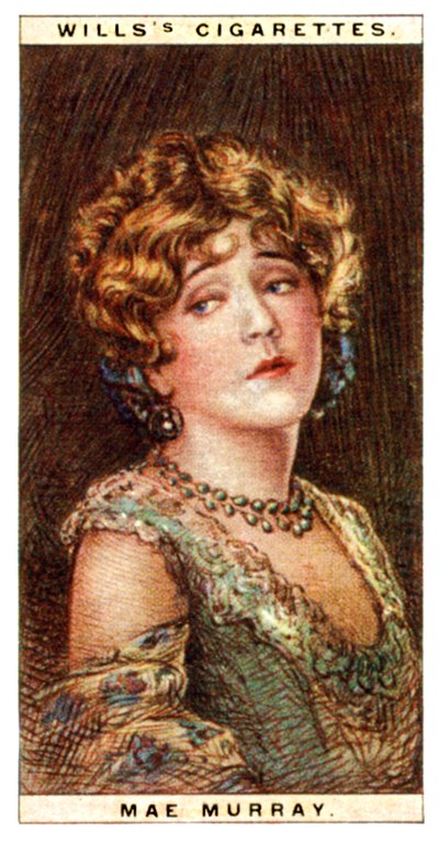 Mae Murray 1889-1965, amerikansk skuespillerinde, 1928. af WD and HO Wills