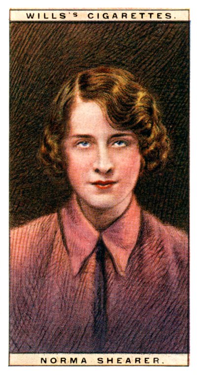 Norma Shearer 1902-1983, Oscar-vindende canadisk-amerikansk skuespillerinde, 1928. af WD and HO Wills