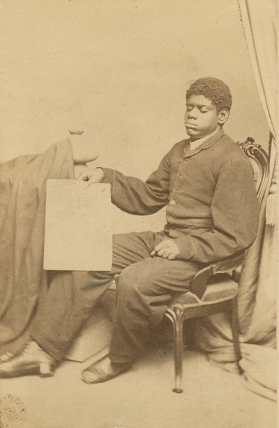 Carte-de-visite af Thomas Wiggins, også kendt som Blind Tom, ca. 1870. af WL Germon