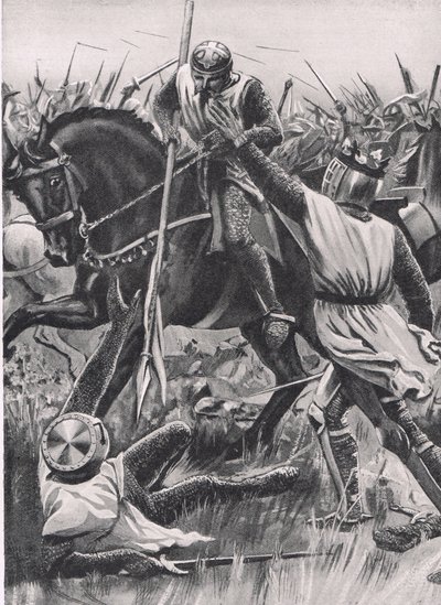 "Hold Fellow, I am Henry of Winchester you King", illustration fra 