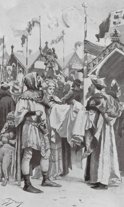 The Humours of Stourbridge Fair in the Olden Times (litografi) af W.S. Stacey