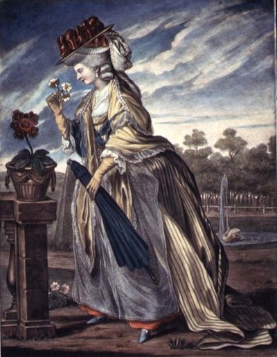 Mode til april, ca. 1790 (akvarel på papir) af W. Belch