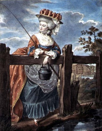 Mode til august, ca. 1790 (akvarel på papir) af W. Belch
