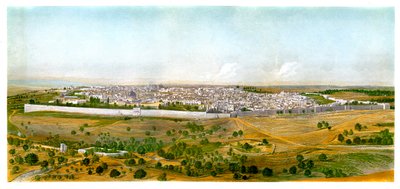 Panorama af Jerusalem, c1870. af W. Dickens