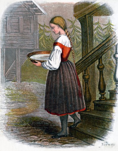 Norsk Bondepige, 1809. af W. Dickes