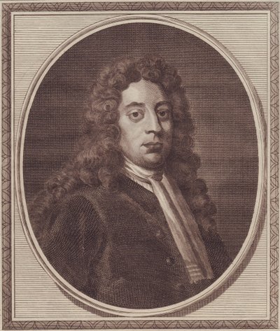 Portræt af engelsk admiral George Byng af John Ward Dunsmore
