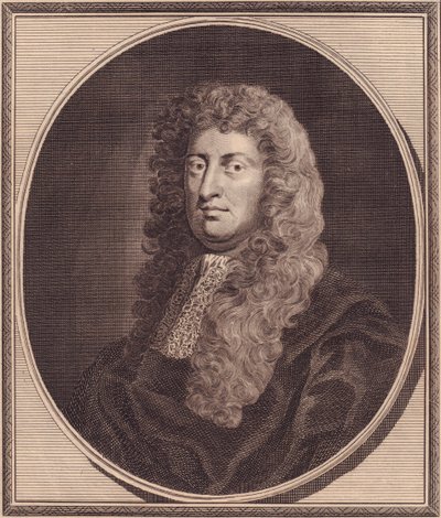 Portræt af den engelske politiker William Russell, Lord Russell (1639-1683), kobberstik af John Goldar (1729-1795) fra maleri af G Kneller af John Ward Dunsmore